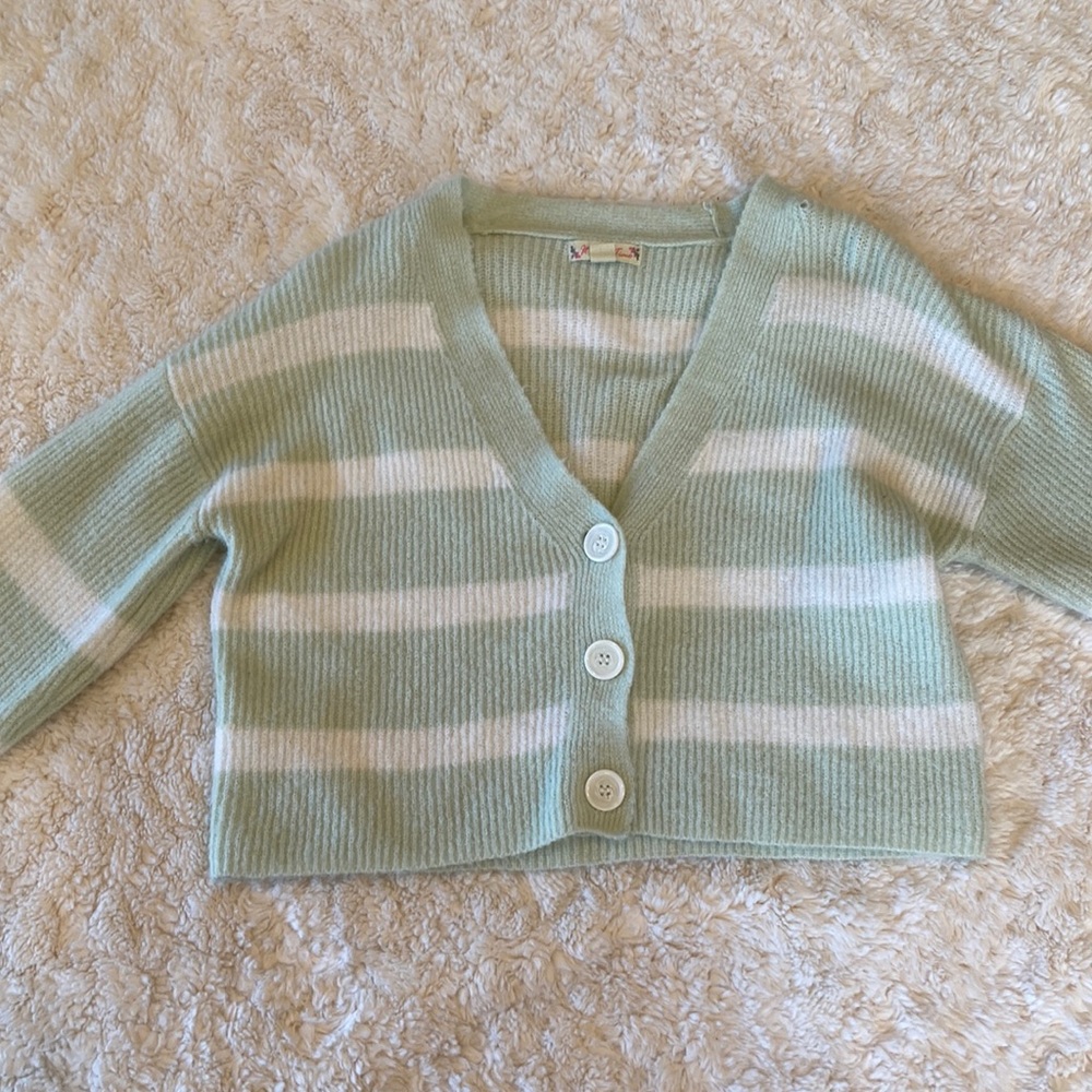 Sage green fuzzy sweater